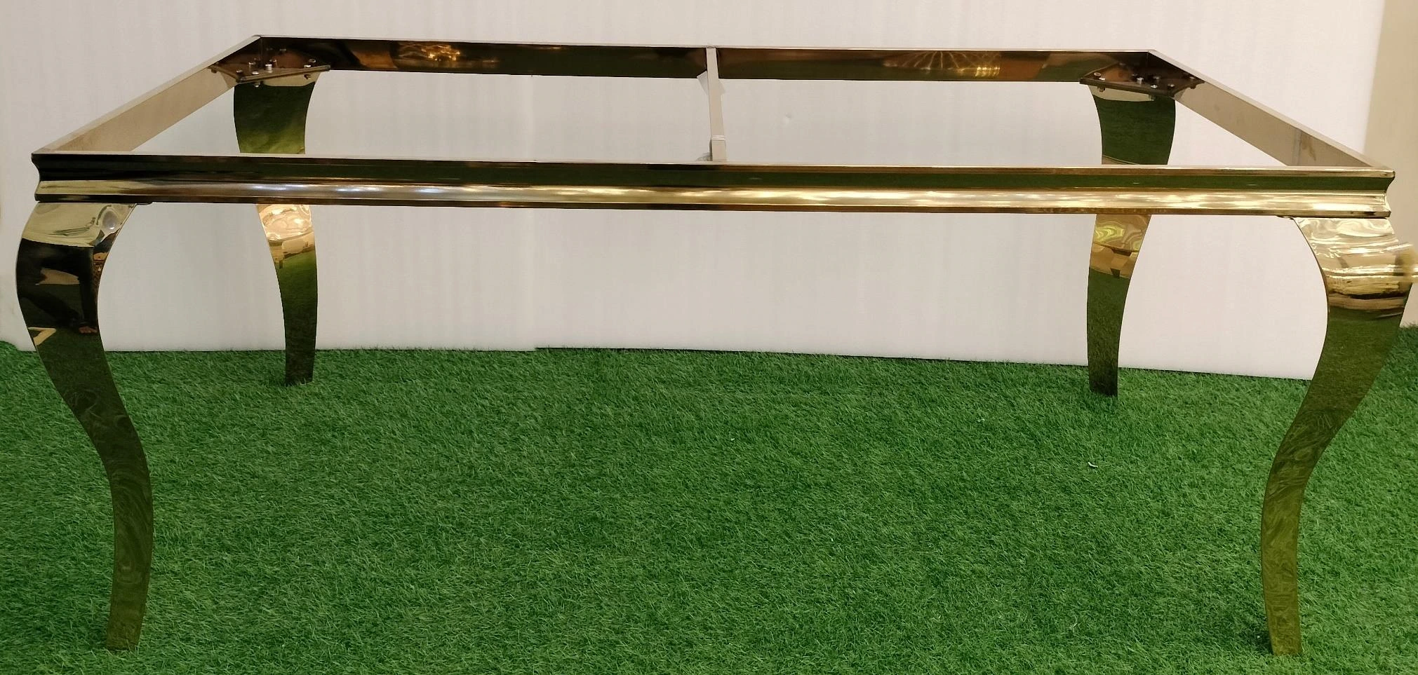 Metal Rectangular Table With Snake Leg 180x90cm